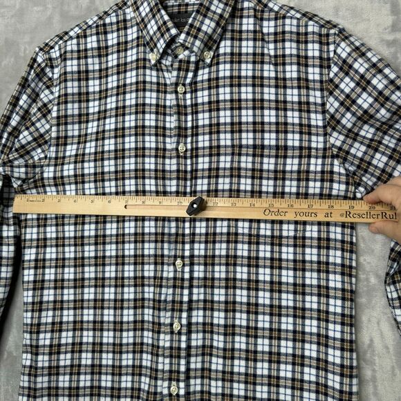 Epaulet Los Angeles Shirt Mens Medium Black White Plaid Cotton Flannel Outdoor - Picture 12 of 15